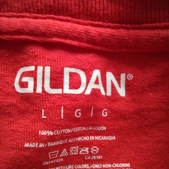 Gildan Red Book Nerd T-Shirt L - Picture 4 of 6